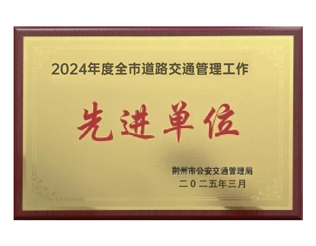 2024年度全市道路交通管理工作先进单位